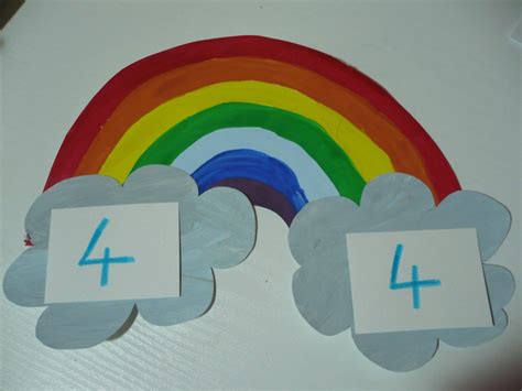 Maros Kindergarten Rainbow Numbers Match Game Could Do This With Add