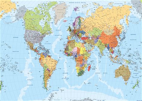 Mapa Múndi Mapa Completo Político Mapa Continentes E 58 Off