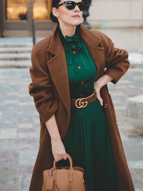 Wintery Emerald Green Green Coat Outfit Top Outfits Winter Green