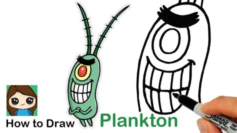 How To Draw Plankton Spongebob Squarepants Youtube