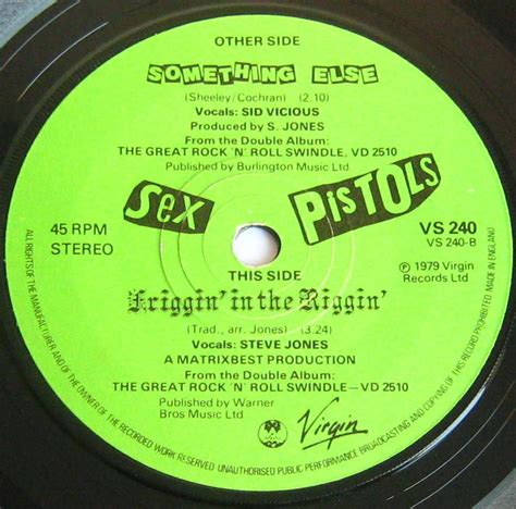 the sex pistols something else 7 vinyl single record 45 etsy
