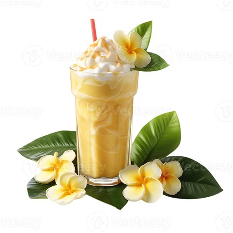 Closeup Shot Of An Banana Drink Juice And Smoothies Perfect For Drink