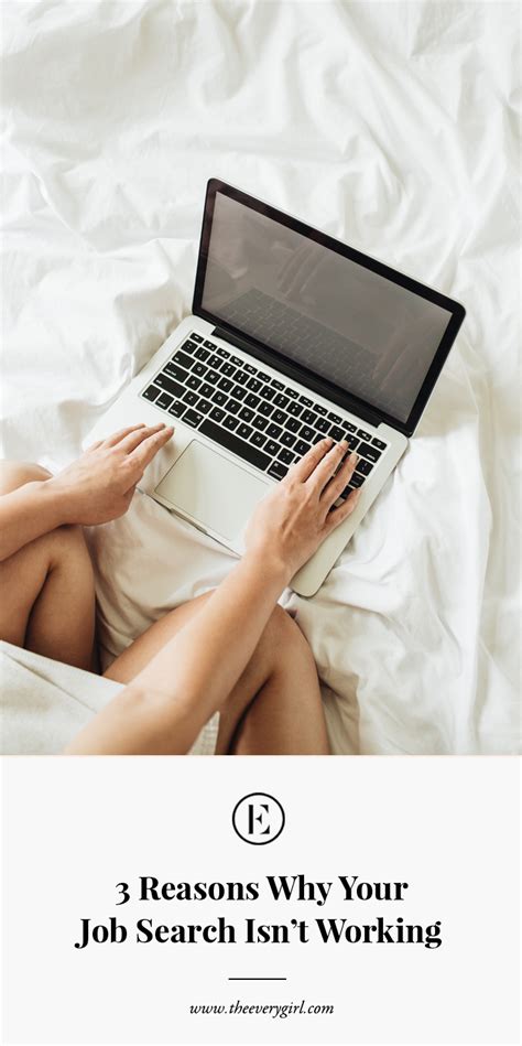 A Woman Laying In Bed With Her Laptop On Her Lap And The Words 3 Reasons Why Your Job Search Isn