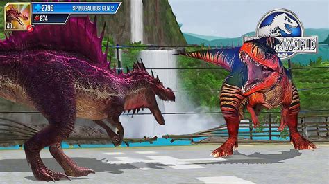 The Spinosaurus Gen Vs Giganotosaurus Dinosaur Battle Jurassic