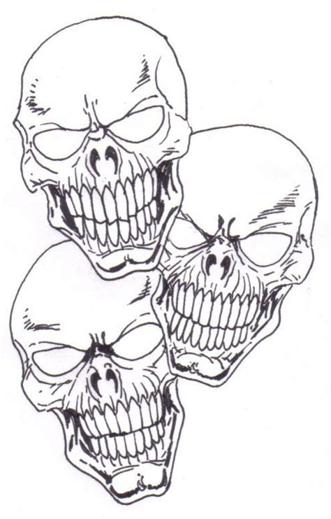 How To Draw A Skull Tattoo Skulls Drawing Skull Stencil Skull Drawing