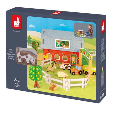 Janod Wooden Animal Farm Set Christmas Toys And Ts For Children