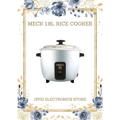 meck 1 8l rice cooker mrc 181 periuk nasi elektrik shopee malaysia