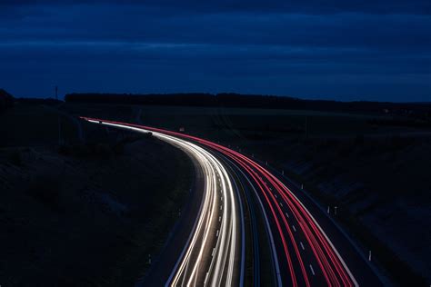 Images Gratuites Horizon Lumière Ciel Route Circulation Nuit