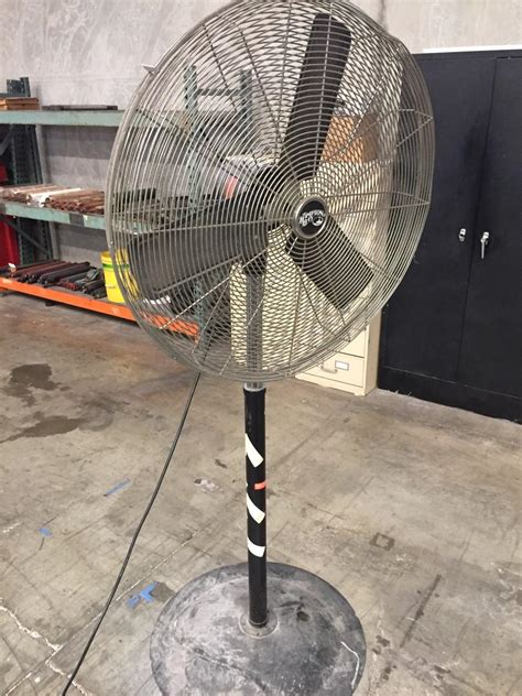 Lot 24 Industrial Heavy Duty High Velocity Pedestal Shop Fan Wirebids