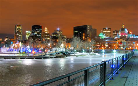 Old Montreal Winter Version During A Night Shot With My Flickr