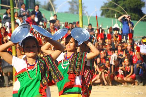 Nagaland Cultural Photos Dimasa Kachari Naga Women Performing Traditional Plate Dance At