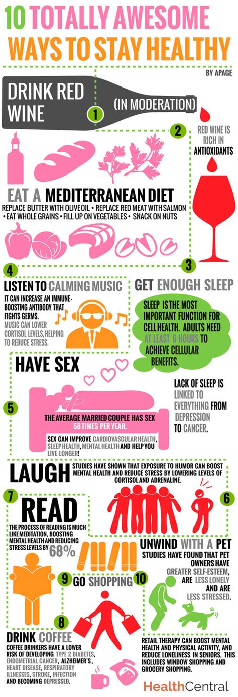 Interesting Ways To Keep Yourself Healthy Infographic