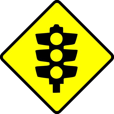 Picture Of Yellow Traffic Sign Free Image Download