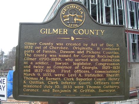 Gilmer County Historic Marker Ellijay Georgia Jimmy Emerson Dvm