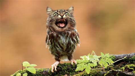 15 Owls With Cat Faces Because Who Knows Why Owl Cat Cats Cat Hybrid