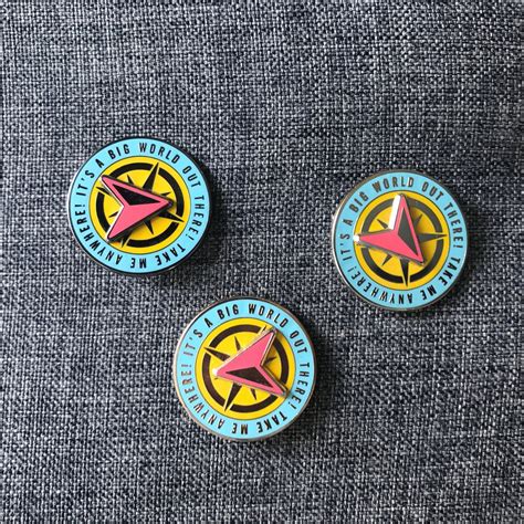 Tang Enamel Co — Travel Compass Pin With Images Pin Compass