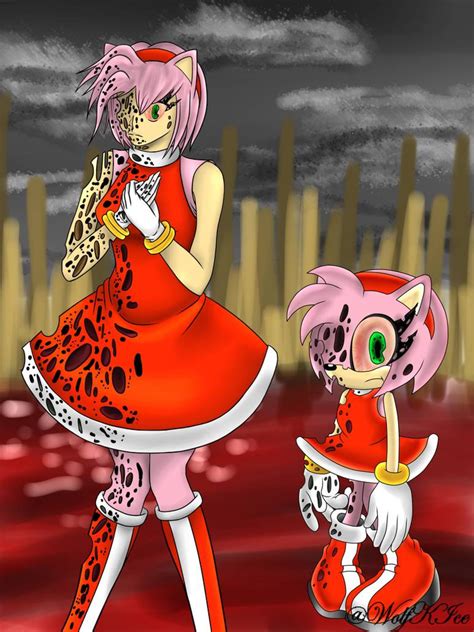 Amy Rose Exe By WolfKIce On DeviantArt Anime Sonic Fan Art Sonic Art