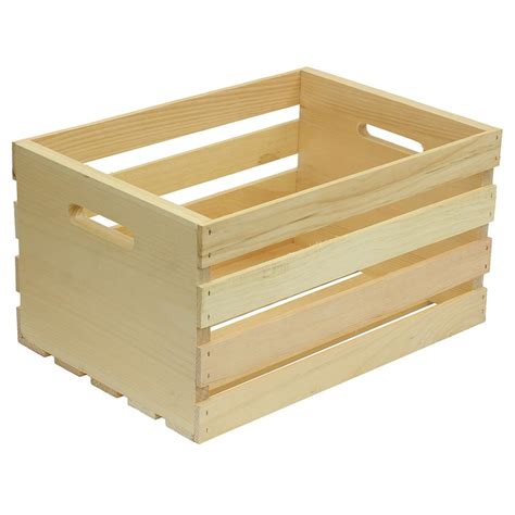 Wooden Box 18 Large Wood Crate Rustic Wood Vintage Storage Box Crates