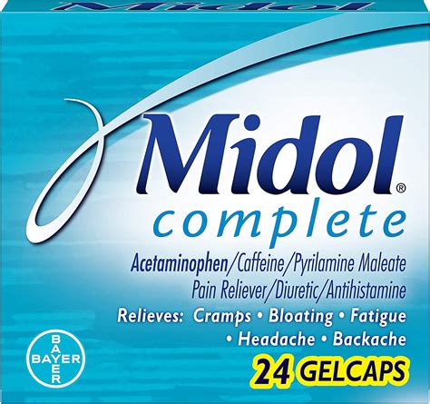 Midol Complete Maximum Strength Acetaminophen Menstrual Pain Reliever Ct Walmart Com