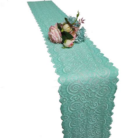 Mint Table Runner Mint Green Lace Table Runner Lace Table Etsy