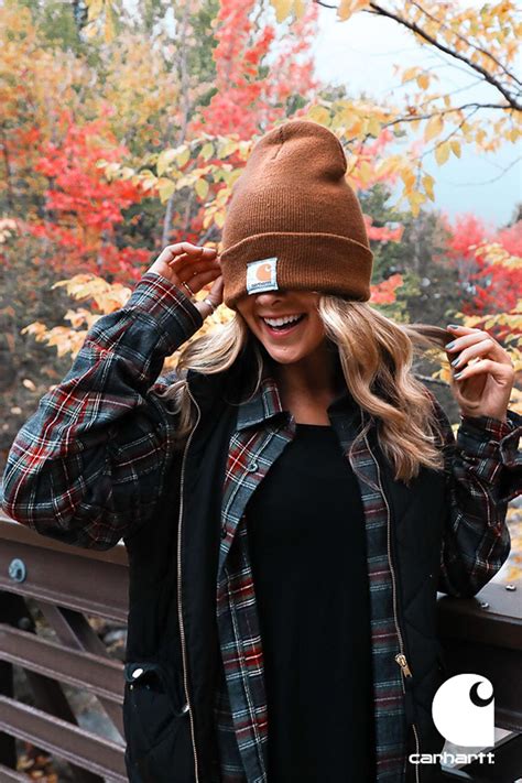 classic carhartt beanie completes ever fall outfit photo kaylamclellan outfit ideas outfits
