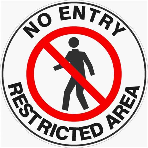 No Entry Restricted Floor Marker Discount Safety Signs New Zealand