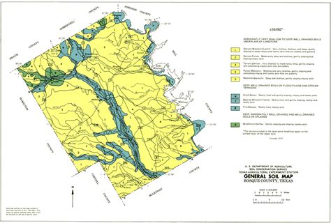 General Soil Map Bosque County Texas The Portal To Texas History