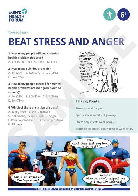 Toolbox Talk 6 Beat Stress And Anger Pdf 3 Days Trial
