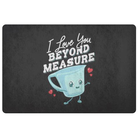 I Love You Beyond Measure Doormat Fp83w Drm Yellow Otter Studios