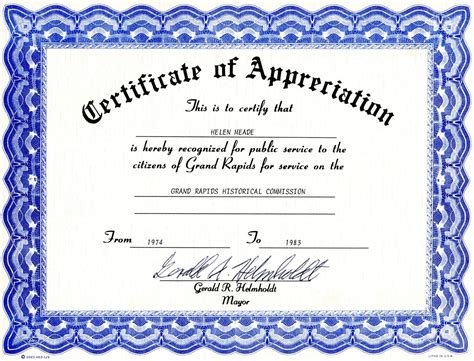 Certificate Template Recognition Intended For Employee