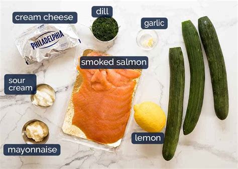This recipe doubled was the perfect amount for a tin. Cucumber Canapés with Smoked Salmon Mousse | RecipeTin Eats