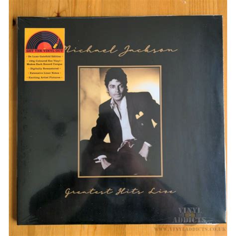 Michael Jackson Greatest Hits Live Lp Coloured Vinyl Gatefold New