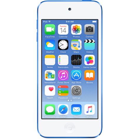 Apple 16gb Ipod Touch 6th Generation Blue Mkh22lla Bandh Photo
