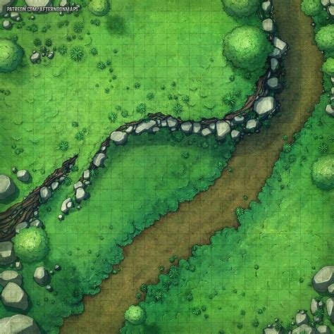 The Green Way Battlemap 30x30 Fantasymaps Dnd World Map Fantasy