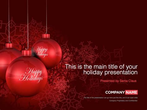 Happy Holidays Powerpoint Template