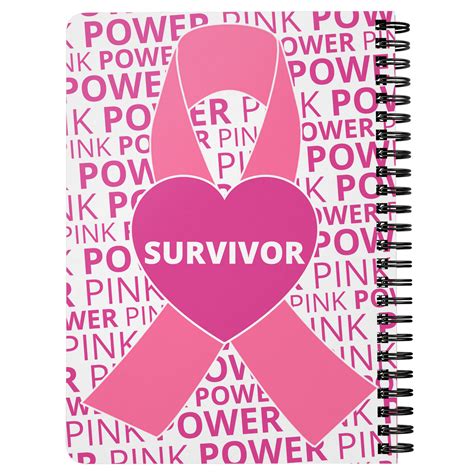 Breast Cancer Survivor Spiralbound Notebook Journal Combat Breast Cancer