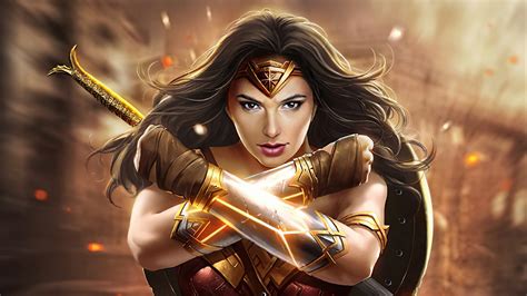 1920x1080 Wonder Woman Newart 2019 Laptop Full Hd 1080p Hd 4k Wallpapers Images Backgrounds