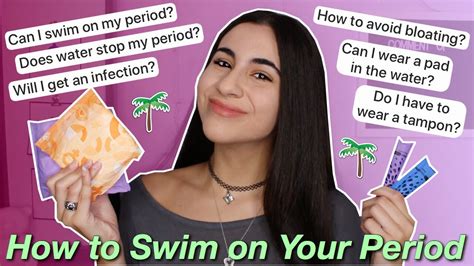 10 hacks for swimming on your period how to summer tips just sharon youtube