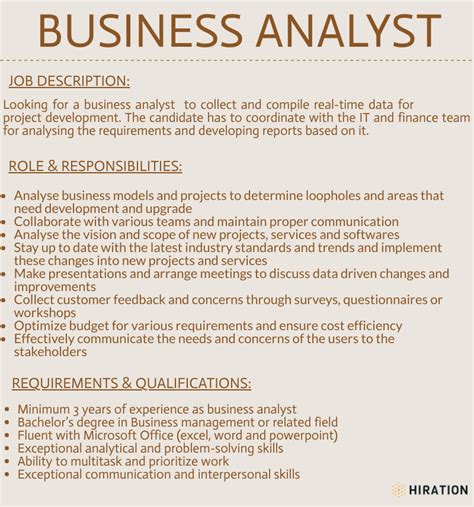 2022 Business Analyst Job Description With 9 Must Have Skills List