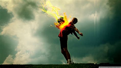 2560x1600 4k ultra cool wallpapers download. Flaming Football Ultra HD Desktop Background Wallpaper for ...