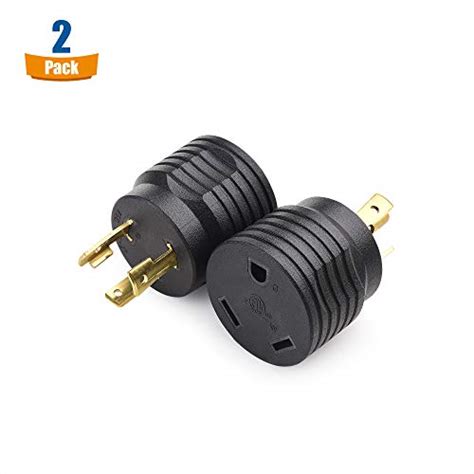 Cable Matters 2 Pack 3 Prong Twist Lock To 30 Amp Rv Adapter 30 Amp Rv