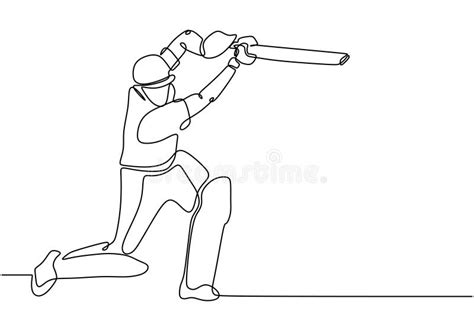 Illustration Of Cricketer Stock Vector Illustration Of Illustration