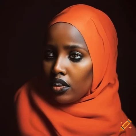 Portrait Of A Somali Woman With Light Skin On Craiyon