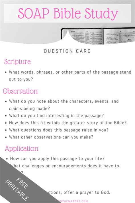The Soap Bible Study Method Artofit