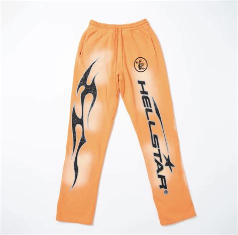 Vintage Hellstar Fire Orange Sweatpants Grailed