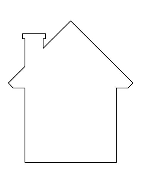 House Pattern Use The Printable Outline For Crafts Creating Stencils