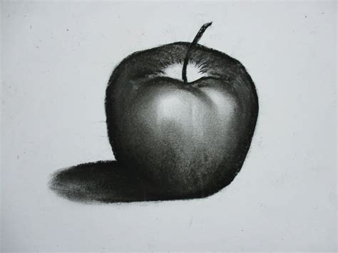 ¿ CÓmo Dibujar Una Manzana Con Carboncillo Dibujo Al Carbón