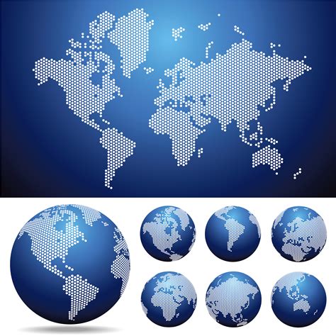 Globe Earth Map Vector Design Illustration Template Download Free