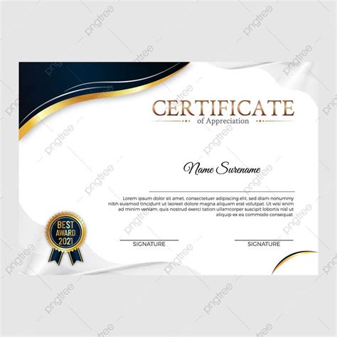 نموذج شهادة تقدير حديثة قالب تحميل مجاني على ينغتري Certificate Of