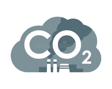 Icono De Emisiones De Co2 Contaminación Del Aire Por Carbono